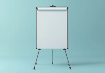 Blank white mock-up design stands for placing images and texts. Gray background. 3D Rendering design