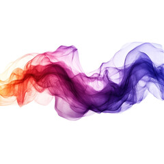 Obraz premium Abstract Colorful Smoke Isolated On a White Background