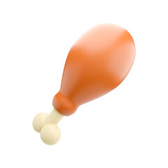 3d icon render chicken thighs