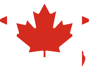 CANADA flag on Degree Cap Icon
