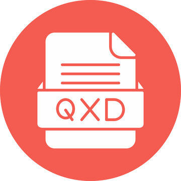 QXD File Format Vector Icon Design