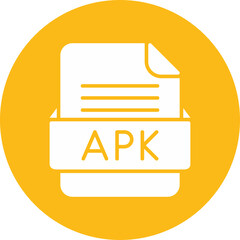 APK File Format Vector Icon Design