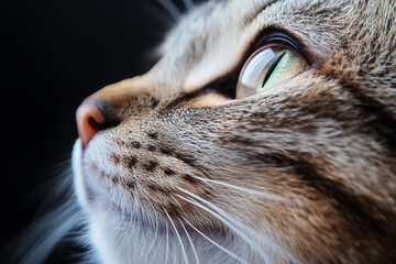 Close-Up of Cat’s Face Background