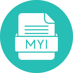 MYI File Format Vector Icon Design