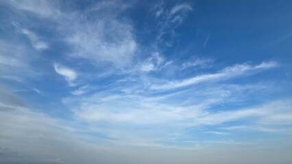Obraz premium Commercial Planes Flying in the Blue Sky