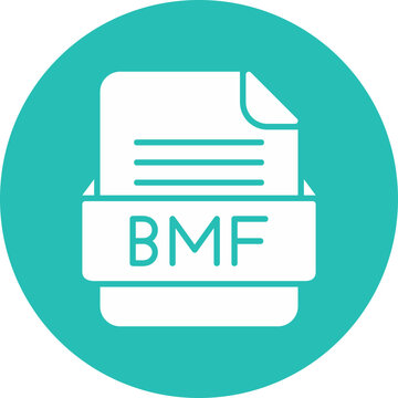 BMF File Format Vector Icon Design