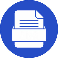 PNS File Format Vector Icon Design