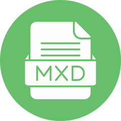MXD File Format Vector Icon Design