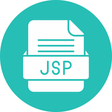 JSP File Format Vector Icon Design