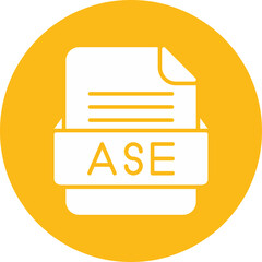 ASE File Format Vector Icon Design