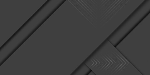 dark gray abstract background vector with blank space for text and 3D metallic futuristic layers.  vector for presentation design. Vector design for business, corporate, institution, party. 