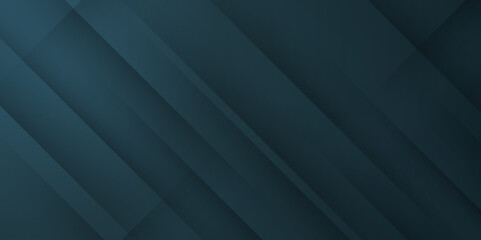 Obraz premium dark green abstract background vector with blank space for text and 3D metallic futuristic layers. vector for presentation design. Vector design for business, corporate, institution, party. 