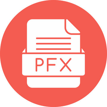 PFX File Format Vector Icon Design