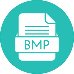 BMP File Format Vector Icon Design