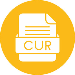 CUR File Format Vector Icon Design