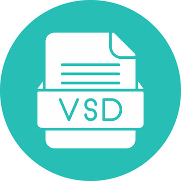 VSD File Format Vector Icon Design