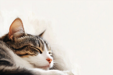 Obraz premium Close-Up of Cat’s Face Background