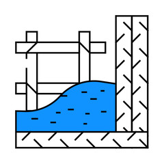 armature building material line icon vector. armature building material sign. isolated symbol illustration