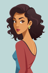 a-beautiful-woman-standing-in-a-half-turn-position