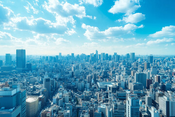 Skyscrapers Under Blue Sky and White Clouds