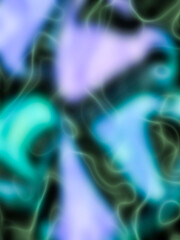 Experience this captivating lilac wave design on a dark background, ideal for card templates with gradient transitions and text space. Vertical.