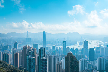 Skyscrapers Under Blue Sky and White Clouds