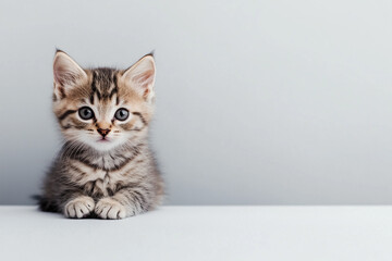 Obraz premium Adorable and Cute Kitten Background