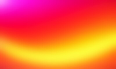 Abstract blurred background image of pink, red, yellow colors gradient used as an illustration. Designing posters or advertisements.