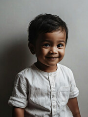 A baby radiating pure innocence and love.