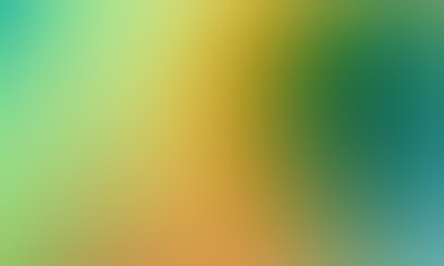 Abstract blurred background image of blue, green, yellow colors gradient used as an illustration. Designing posters or advertisements.