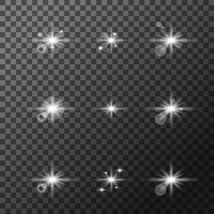 Fototapeta premium A set of different lighting elements