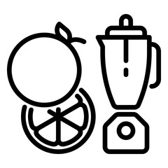 Blender icon, line icon style