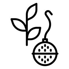 Tea icon, line icon style
