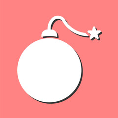 Obraz premium Bomb Vector Icon