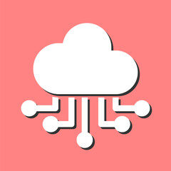 Cloud Computing Vector Icon