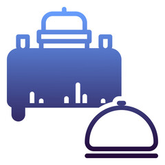 Fototapeta premium Buffet icon, gradient icon style