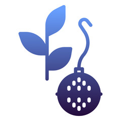 Tea icon, gradient icon style