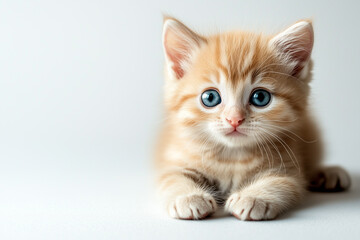 Fototapeta premium Adorable and Cute Kitten Background