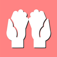 Praying Hands Vector Icon