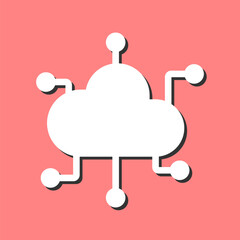 Cloud Computing Vector Icon