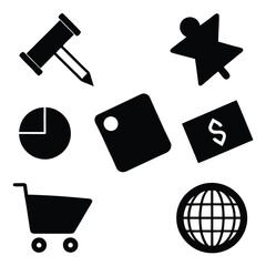 set of icons for web