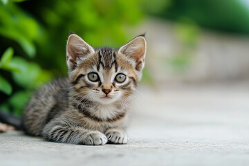 Obraz premium Adorable and Cute Kitten Background