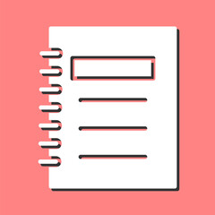 Obraz premium Note Vector Icon