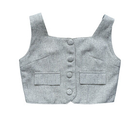 Women's waistcoat or vest isolated on transparent background. PNG File