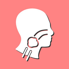 Throat Cancer Vector Icon