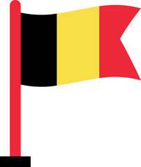 Belgium Flag Crisp Flown