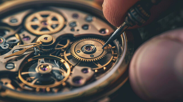 repairing old mechanical watch