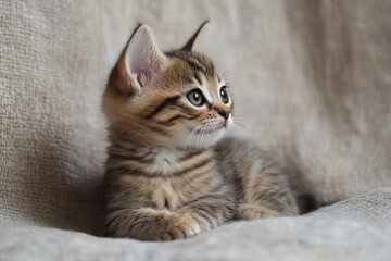 Obraz premium Adorable and Cute Kitten Background