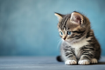Obraz premium Adorable and Cute Kitten Background