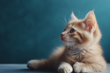 Obraz premium Adorable and Cute Kitten Background